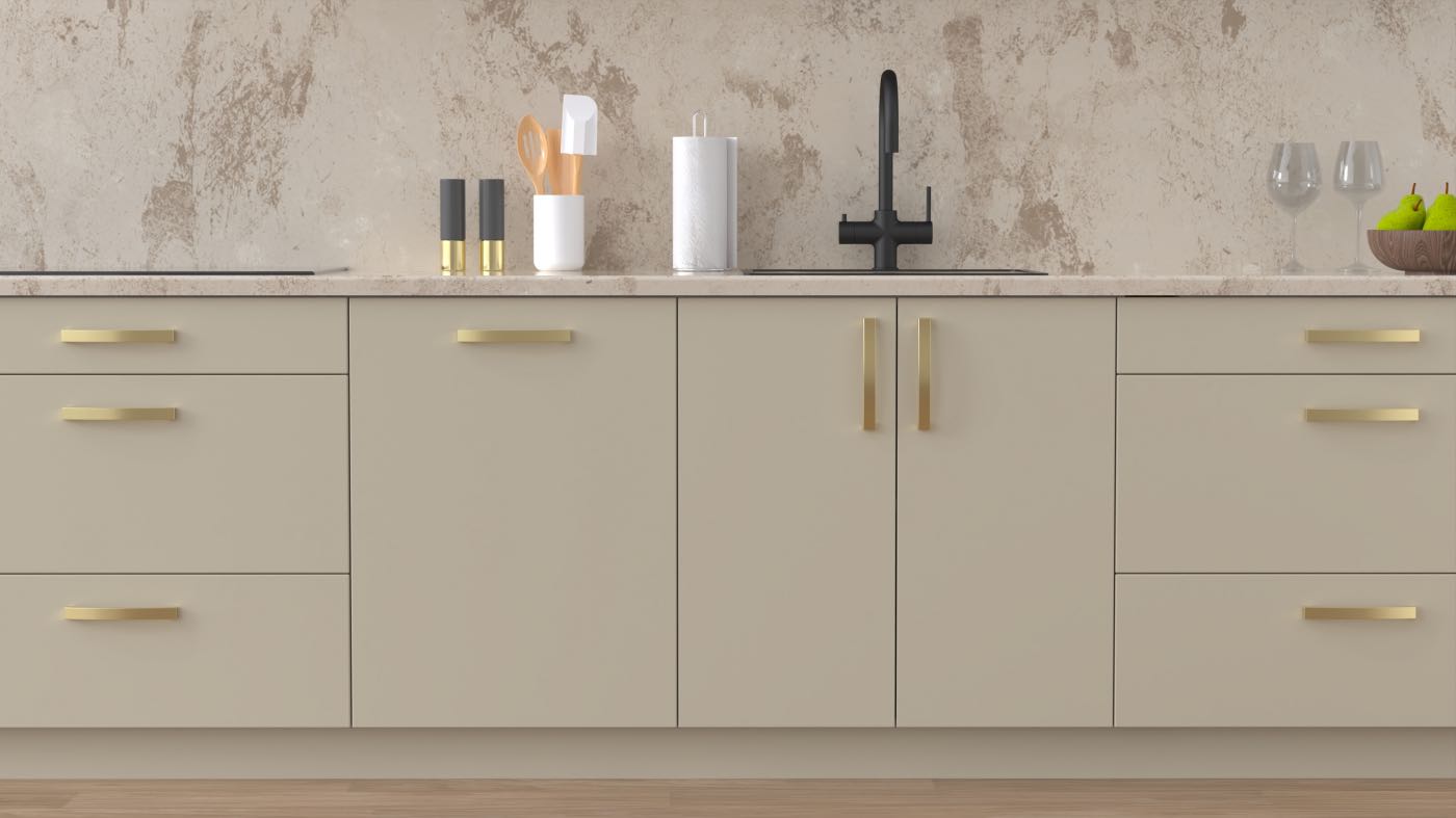 Ett vackert IKEA-kök med nya köksluckor från Smålandsluckan